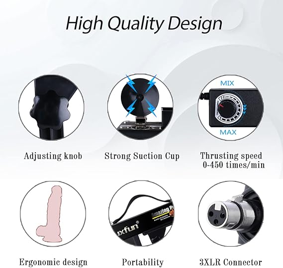 Sex Machine Dildo Machine with Realistic Dildo,Fuck Machine for Women with 3XLR Connector,Thrusting Sex Machine for Man,Adult Toys Sex Toy with 8 Accessories - Image 3
