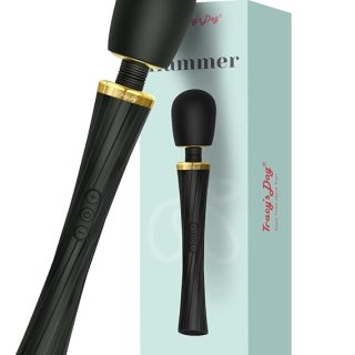 Tracy's Dog Vibrator for Women - Cordless Full-Body Wand Massager, Clit Stimulator with 5 Modes & 3 Speeds, Quiet, Waterproof & Rechargeable, Adult Sex Toys for Solo & Couple Sex Games Play, Hammer