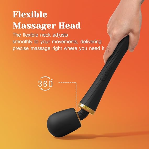 Tracy's Dog Vibrator for Women - Cordless Full-Body Wand Massager, Clit Stimulator with 5 Modes & 3 Speeds, Quiet, Waterproof & Rechargeable, Adult Sex Toys for Solo & Couple Sex Games Play, Hammer - Image 3